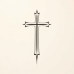 Minimalist Cross Tattoo