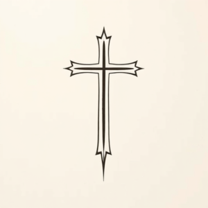 Minimalist Cross Tattoo
