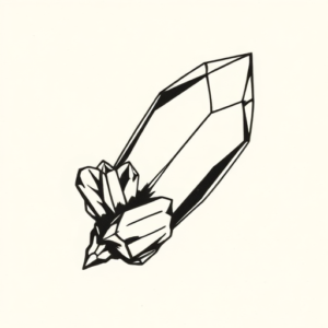 Minimalist Crystal Tattoo
