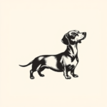 Minimalist Dachshund Tattoo