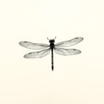 Minimalist Dragonfly Tattoo