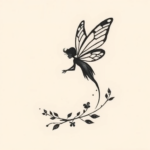 Minimalist Fairy Tattoo