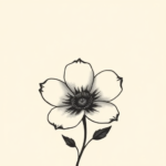 Minimalist Flower Tattoo
