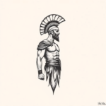 Minimalist Gladiator Tattoo