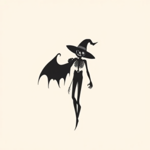 Minimalist Halloween Tattoo