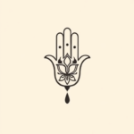 Minimalist Hamsa Tattoo