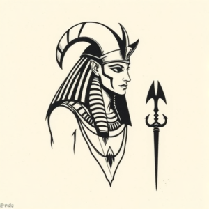 Minimalist Horus Tattoo