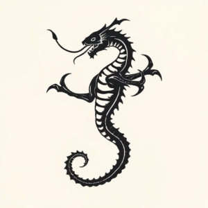 Minimalist Hydra Tattoo
