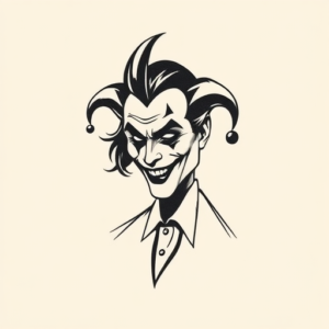Minimalist Joker Tattoo