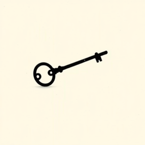 Minimalist Key Tattoo