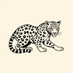 Minimalist Leopard Tattoo