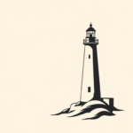 Minimalist Lighthouse Tattoo