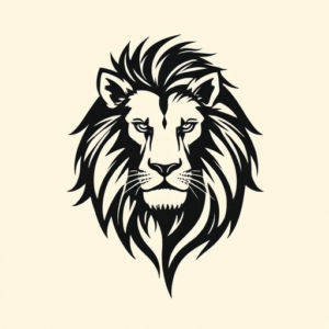 Minimalist Lion Tattoo