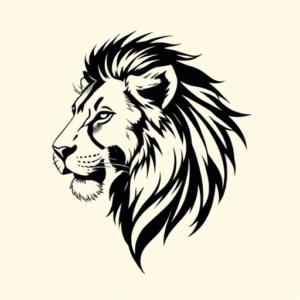 Minimalist Lioness Tattoo