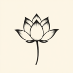 Minimalist Lotus Tattoo