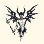 Minimalist Lucifer Tattoo