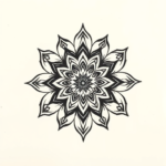 Minimalist Mandala Tattoo