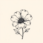Minimalist Marigold Tattoo