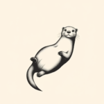Minimalist Otter Tattoo