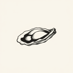 Minimalist Oyster Tattoo