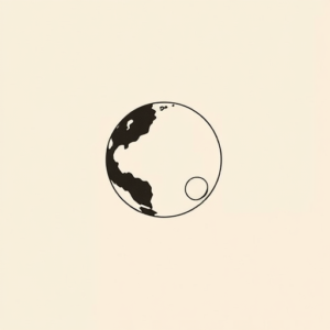 Minimalist Planet Tattoo