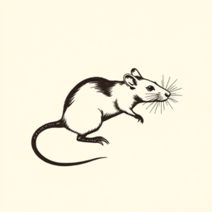minimalist-rat-tattoo