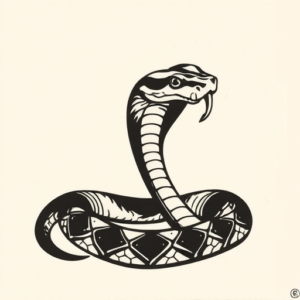 Minimalist Rattlesnake Tattoo