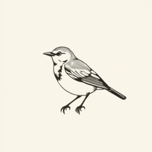Minimalist Robin Tattoo