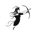 Minimalist Sagittarius Tattoo