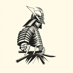 Minimalist Samurai Tattoo