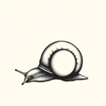 Minimalist Snail Tattoo