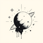 Minimalist Space Tattoo