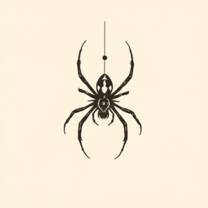 Minimalist Spider Tattoo