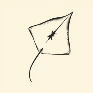Minimalist Stingray Tattoo