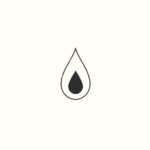 Minimalist Teardrop Tattoo