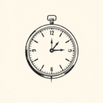 Minimalist Time Tattoo