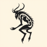 Minimalist Wendigo Tattoo