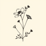 Minimalist Wildflower Tattoo