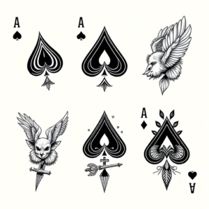 Multiple Ace Tattoo