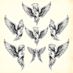 Multiple Angel Tattoo