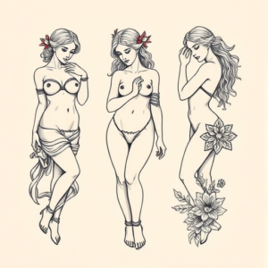 Multiple Aphrodite Tattoo
