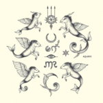 Multiple Aquarius Tattoo