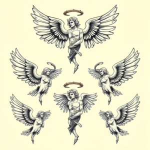 Multiple Archangel Tattoo