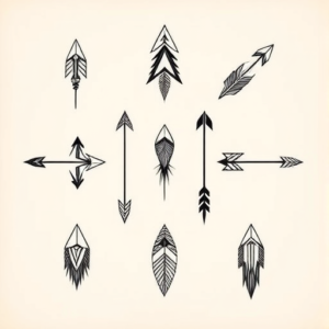 Multiple Arrowhead Tattoo