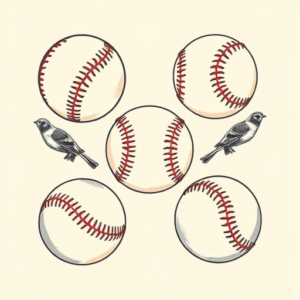 Multiple Baseball Tattoo
