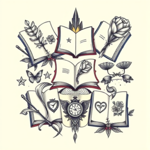 Multiple Book Tattoo