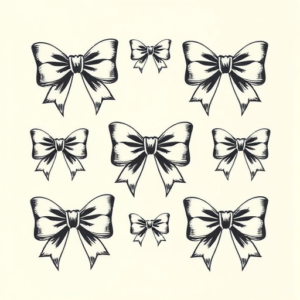 Multiple Bow Tattoo