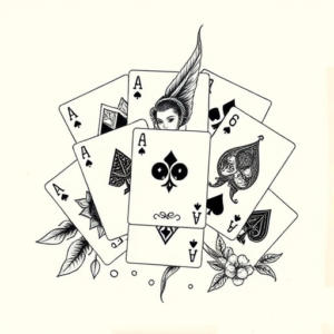 Multiple Card Tattoo