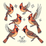 Multiple Cardinal Tattoo
