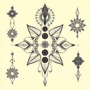 Multiple Chakra Tattoo